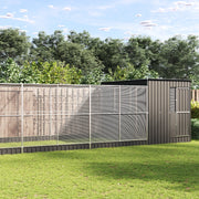 Kavez za ptice s produžetkom srebrni 1118x303x216 cm čelični