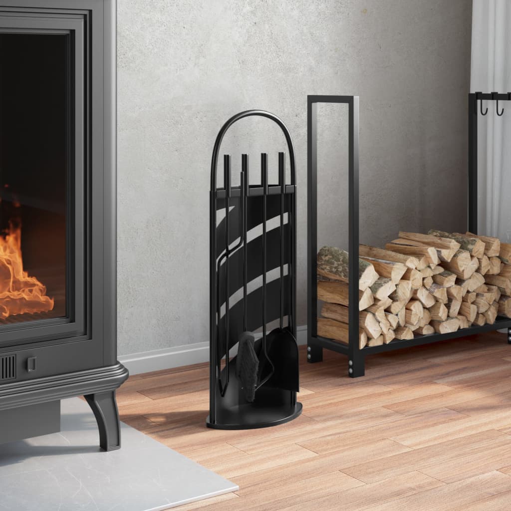 Set alata za kamin od 5 dijelova 23x15x66 cm čelik