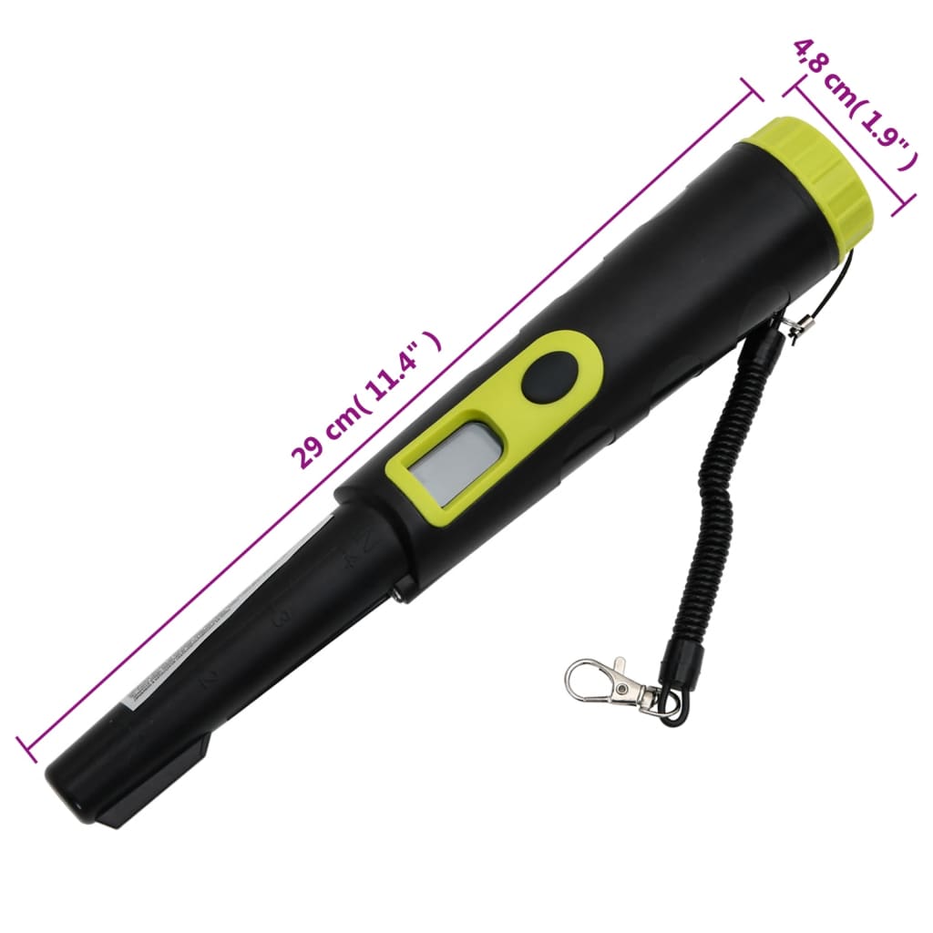 Detektor metala s LCD zaslonom crno-žuti