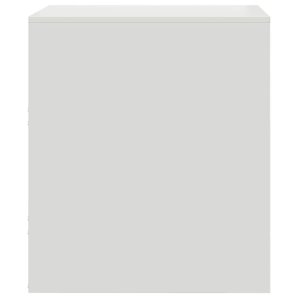 Noćni ormarići 2 kom bijeli 34,5 x 39 x 44 cm čelični