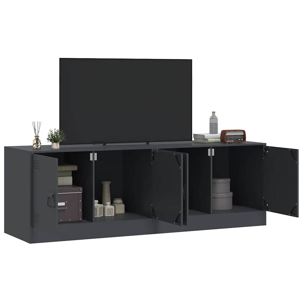 TV ormarići 2 kom antracit 67 x 39 x 44 cm čelični