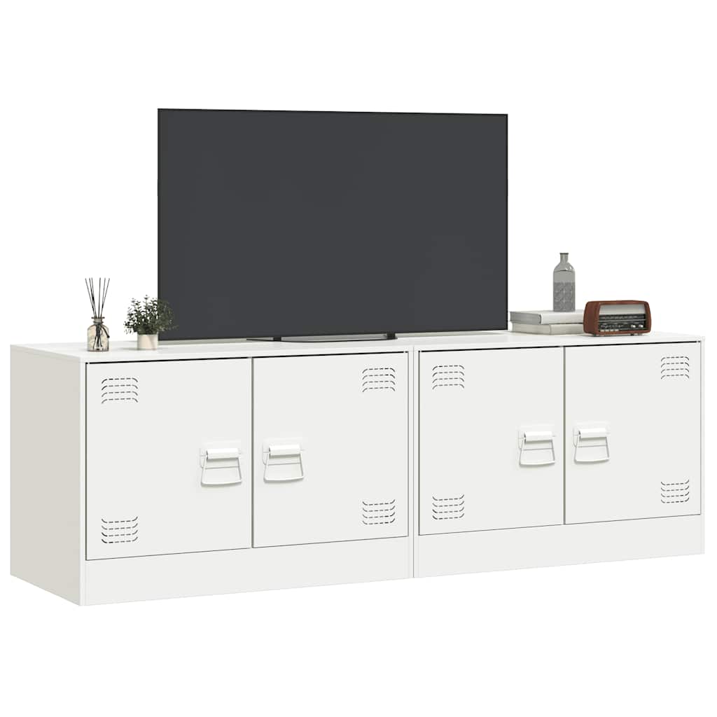 TV ormarići 2 kom bijeli 67 x 39 x 44 cm čelični