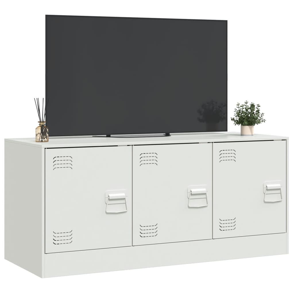 TV ormarić bijeli 99 x 39 x 44 cm čelični