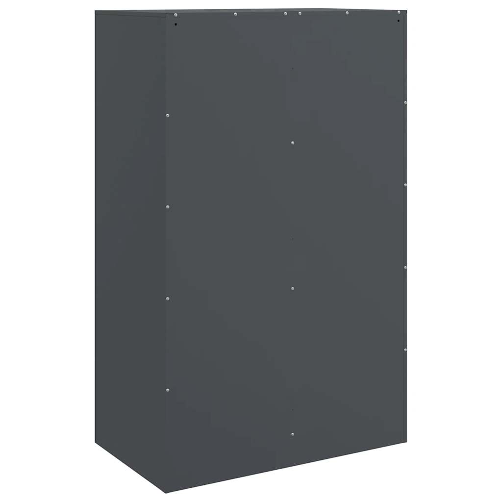 Komoda antracit 67 x 39 x 107 cm čelična