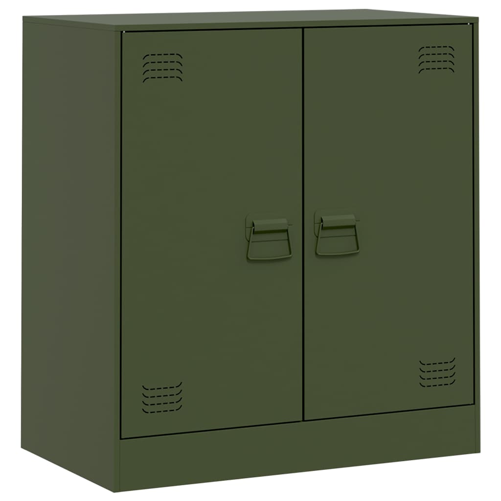 Komoda maslinastozeleni 67 x 39 x 73 cm čelična