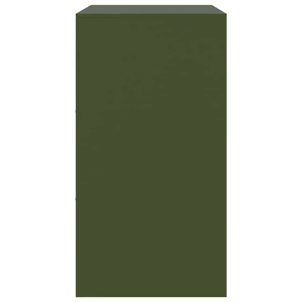Komoda maslinastozeleni 67 x 39 x 73 cm čelična