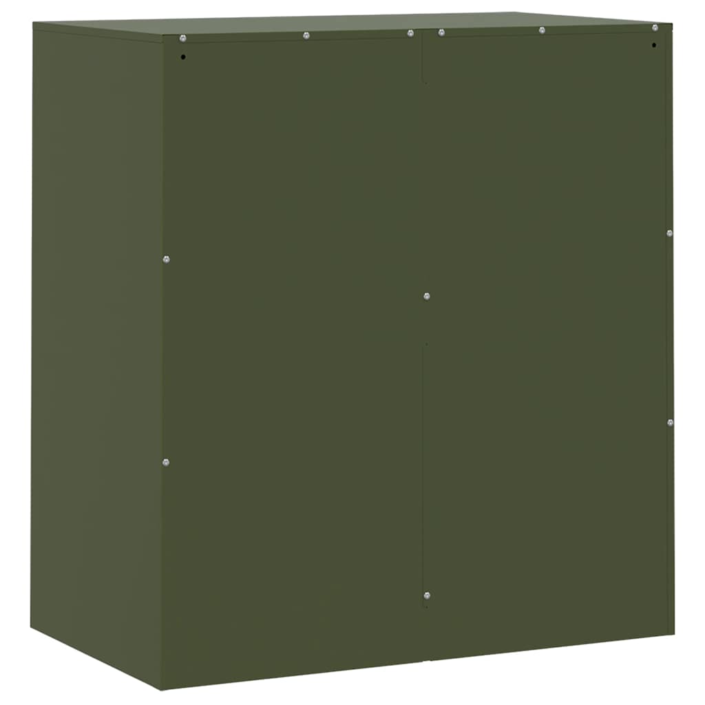 Komoda maslinastozeleni 67 x 39 x 73 cm čelična