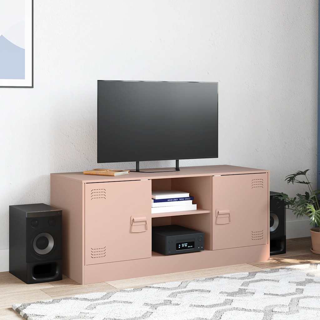 TV ormarić ružičasti 99 x 39 x 44 cm čelični