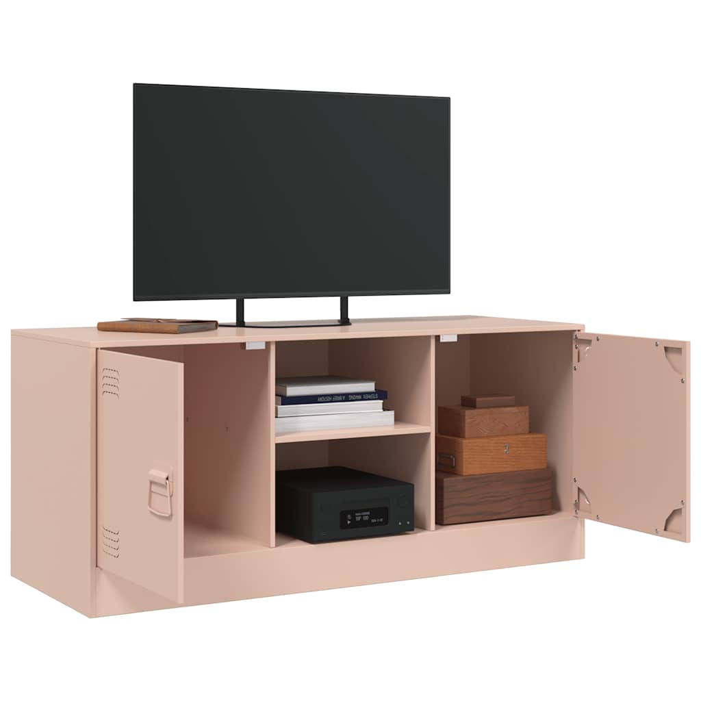 TV ormarić ružičasti 99 x 39 x 44 cm čelični