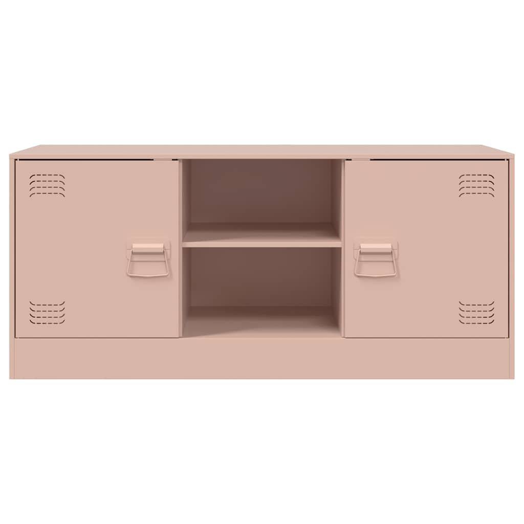 TV ormarić ružičasti 99 x 39 x 44 cm čelični