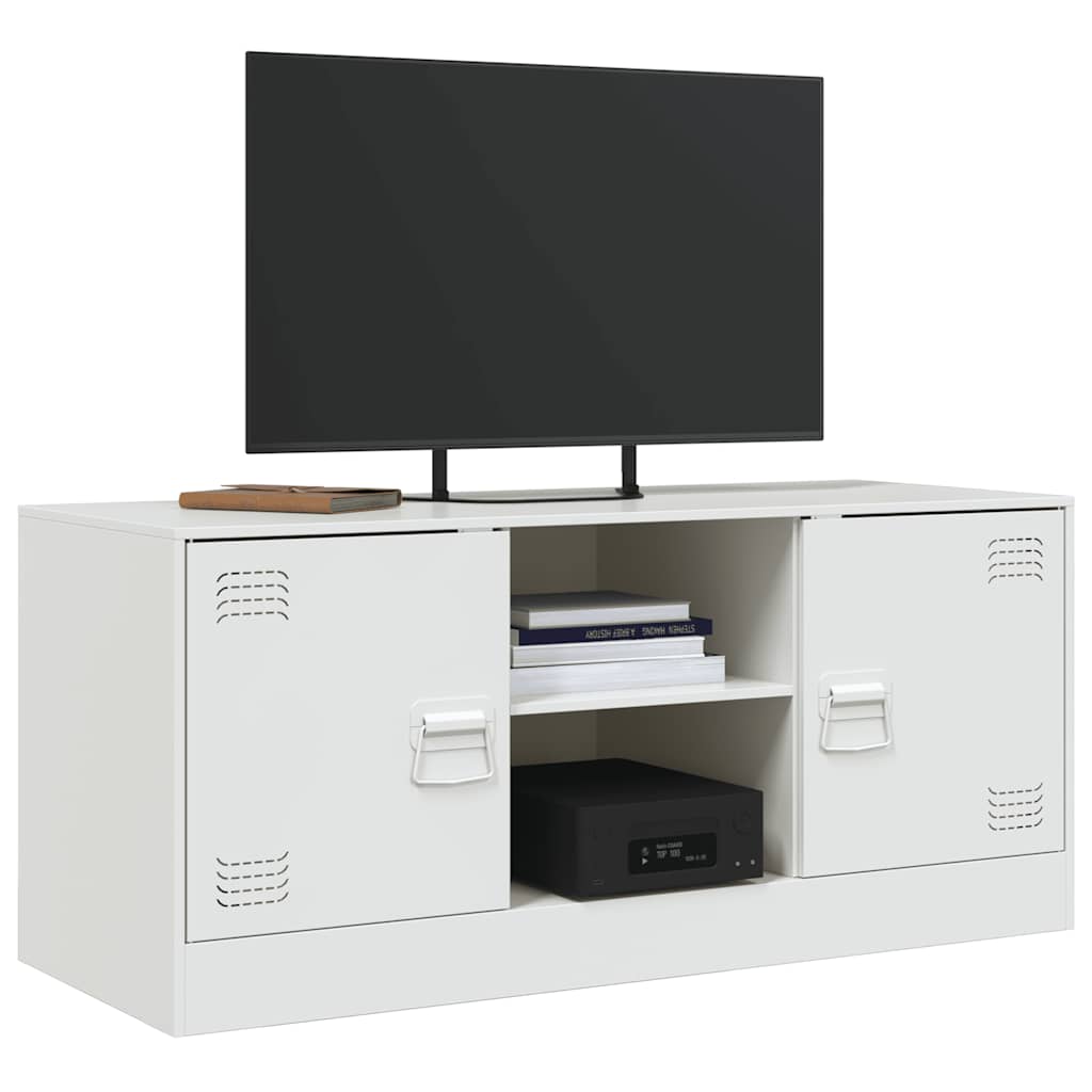 TV ormarić bijeli 99 x 39 x 44 cm čelični