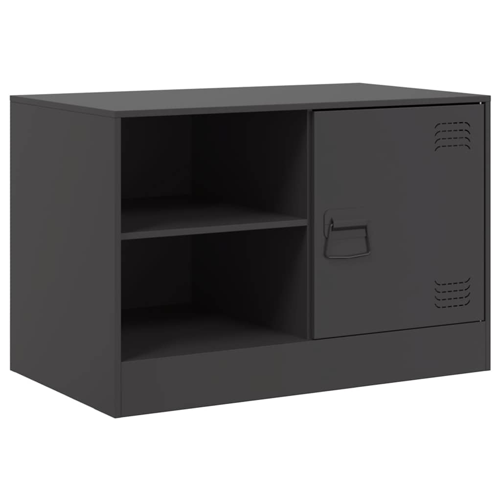 TV ormarić crni 67 x 39 x 44 cm čelični