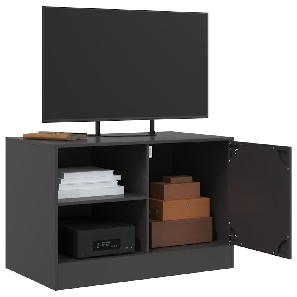 TV ormarić crni 67 x 39 x 44 cm čelični