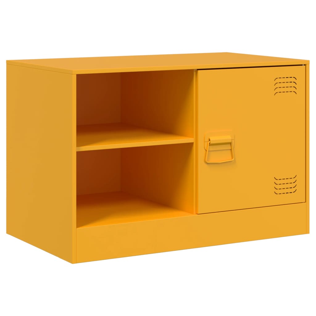 TV ormarić boja senfa 67 x 39 x 44 cm čelični