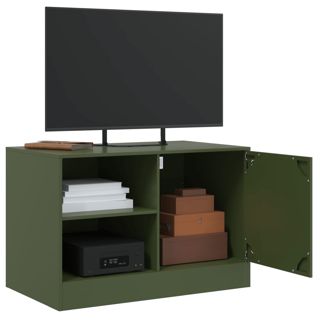 TV ormarić maslinasti 67 x 39 x 44 cm čelični