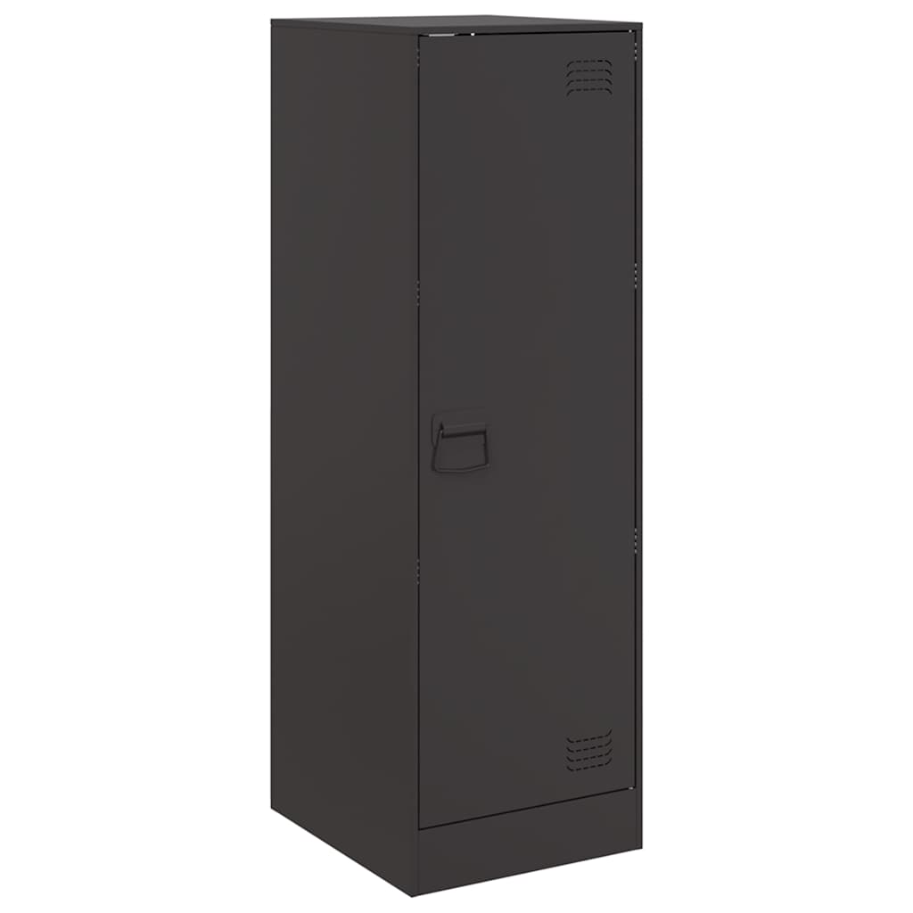 Komoda crna 34,5 x 39 x 107 cm čelična