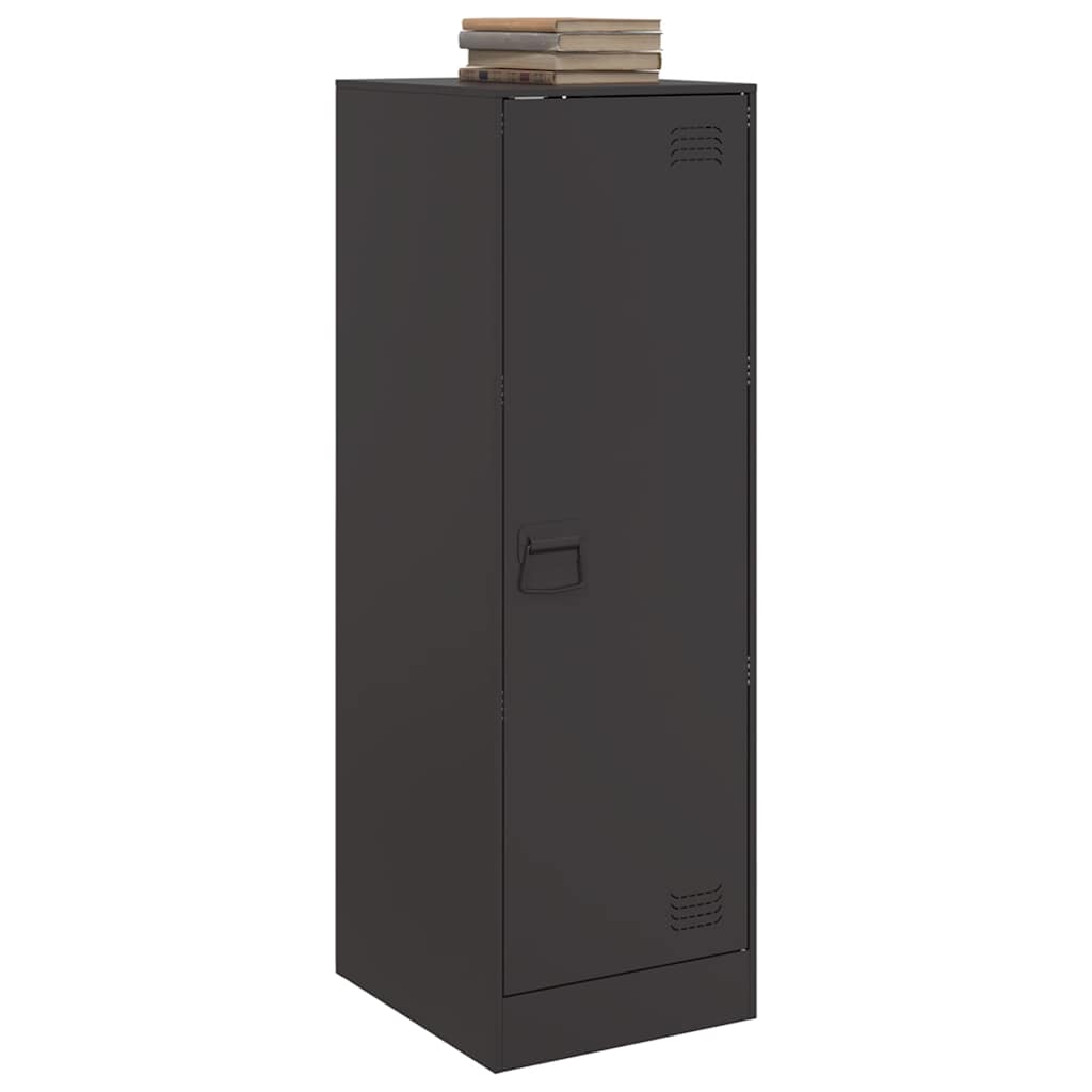 Komoda crna 34,5 x 39 x 107 cm čelična