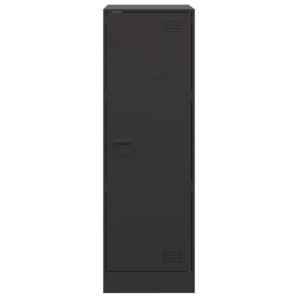 Komoda crna 34,5 x 39 x 107 cm čelična