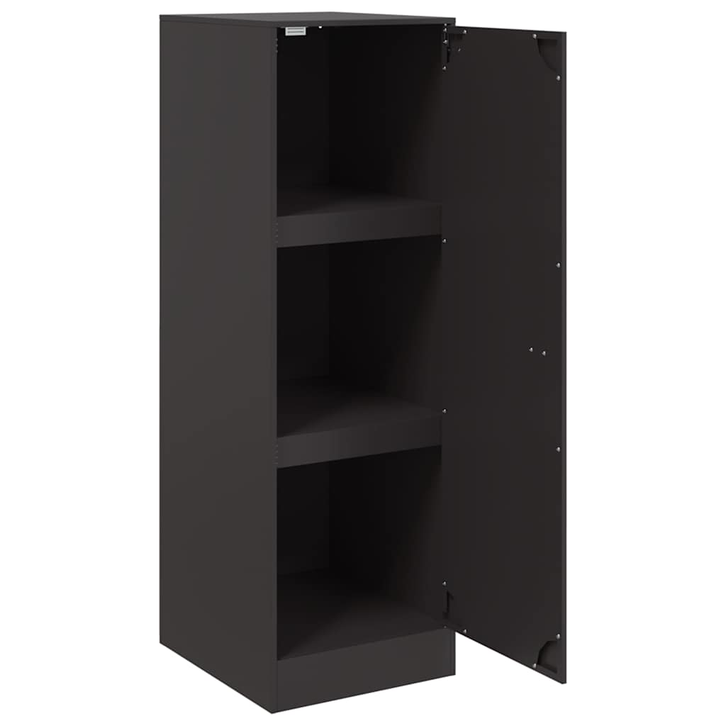 Komoda crna 34,5 x 39 x 107 cm čelična