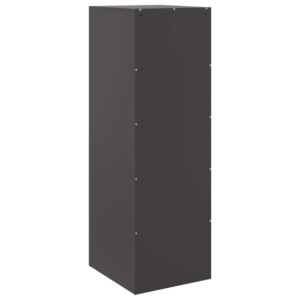Komoda crna 34,5 x 39 x 107 cm čelična