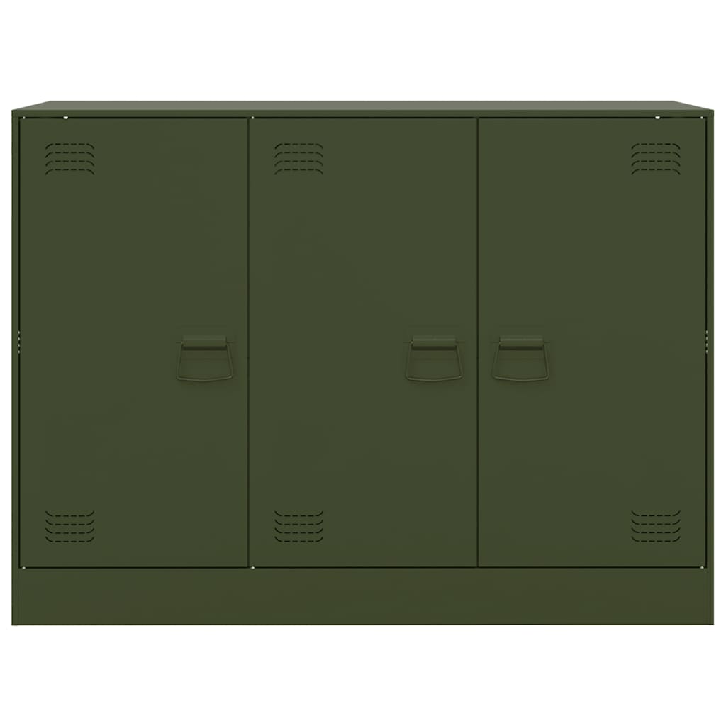 Komoda maslinastozeleni 99 x 39 x 73 cm čelična