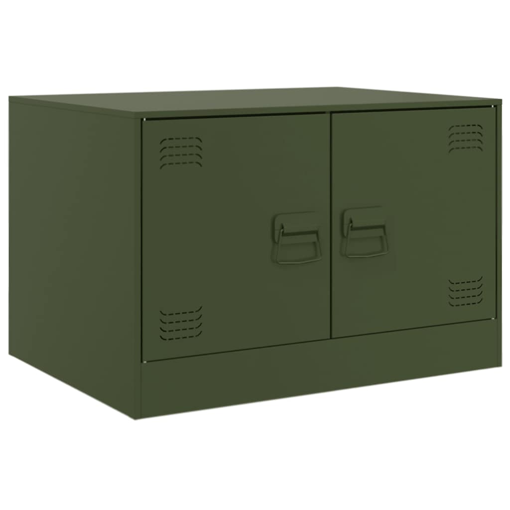 Stolić za kavu maslinastozeleni 67 x 50 x 44 cm čelični