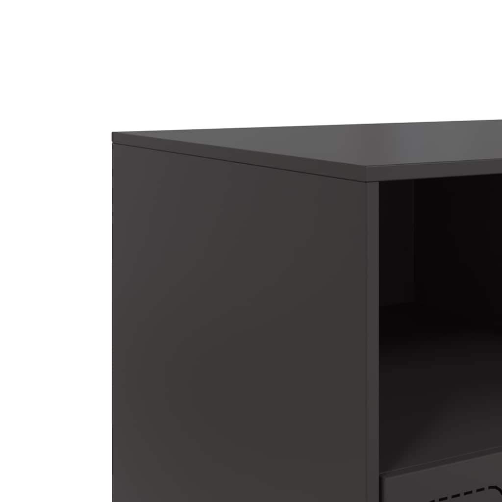 TV ormarić crni 99 x 39 x 44 cm čelični