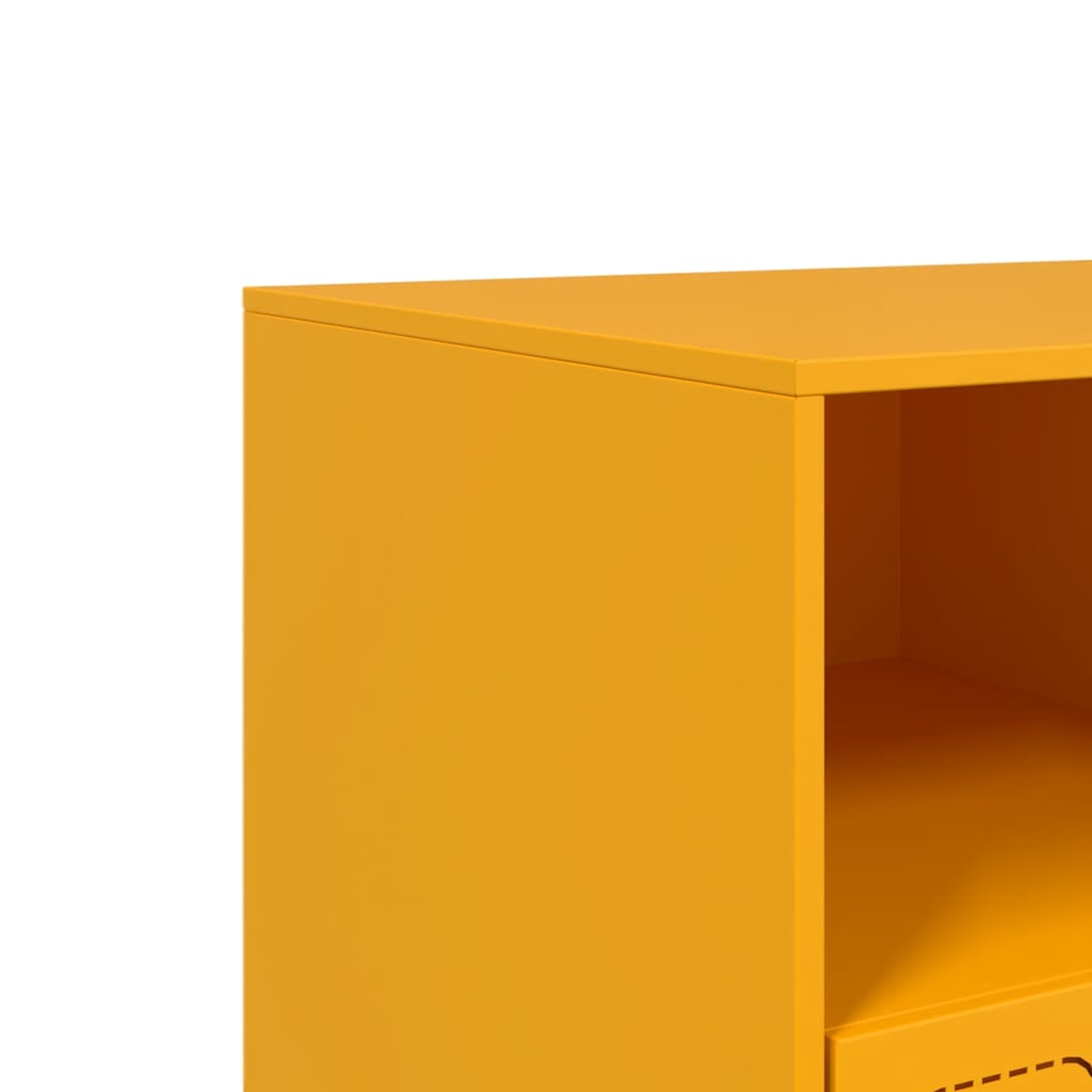 TV ormarić boja senfa 99 x 39 x 44 cm čelični