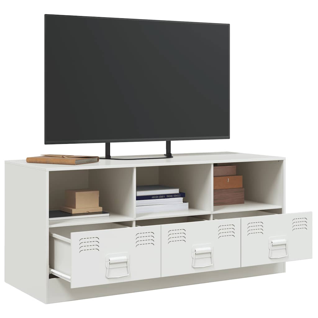 TV ormarić bijeli 99 x 39 x 44 cm čelični