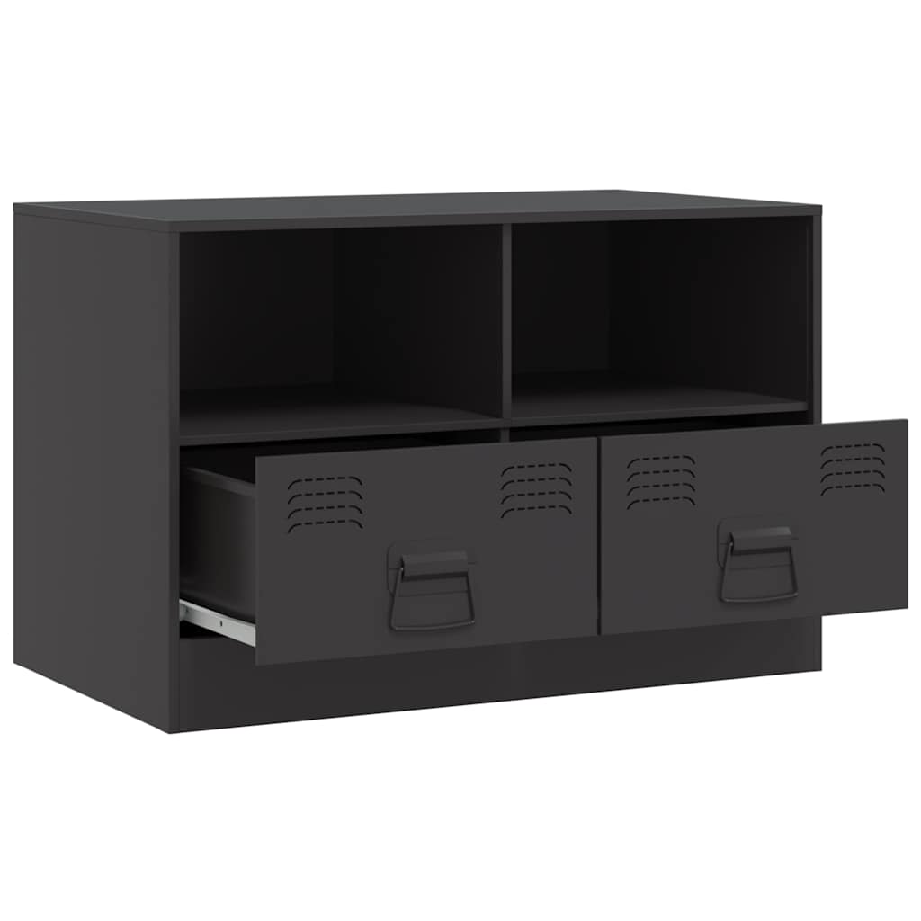 TV ormarić crni 67 x 39 x 44 cm čelični