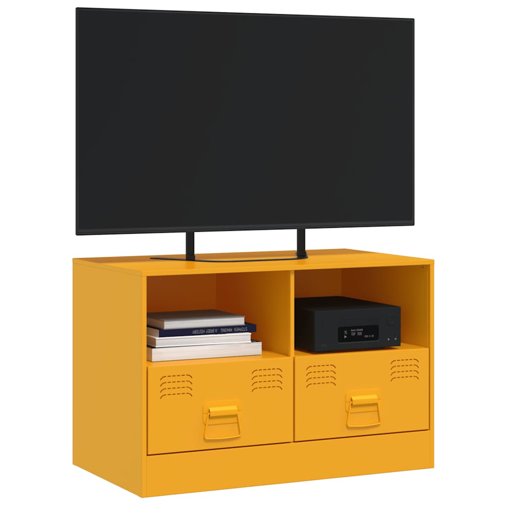 TV ormarić boja senfa 67 x 39 x 44 cm čelični