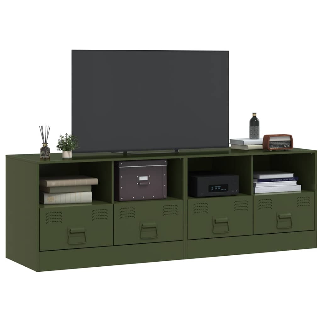 TV ormarići 2 kom maslinastozeleni 67 x 39 x 44 cm čelični