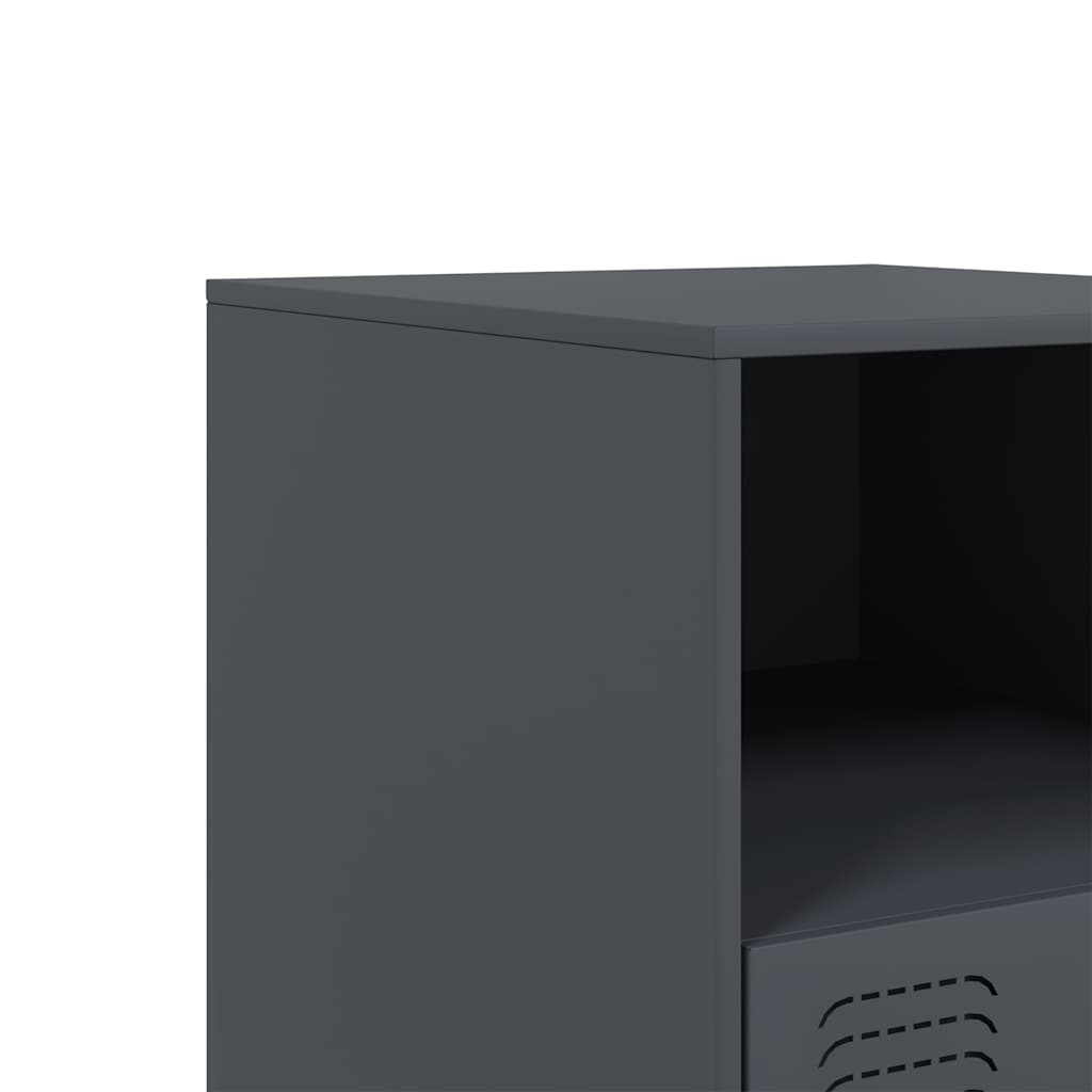 Noćni ormarić antracit 34,5 x 39 x 44 cm čelični