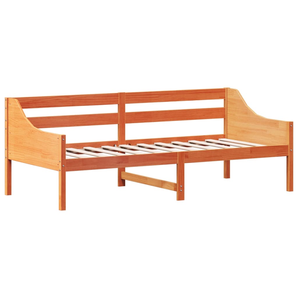 Dnevni krevet bez madraca voštano smeđi 80 x 200 cm od borovine