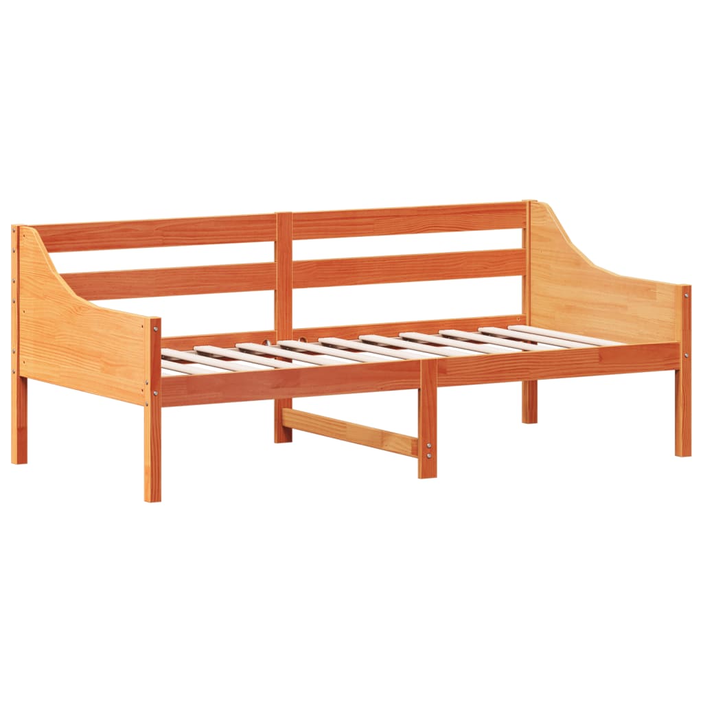 Dnevni krevet bez madraca voštano smeđi 90 x 190 cm od borovine