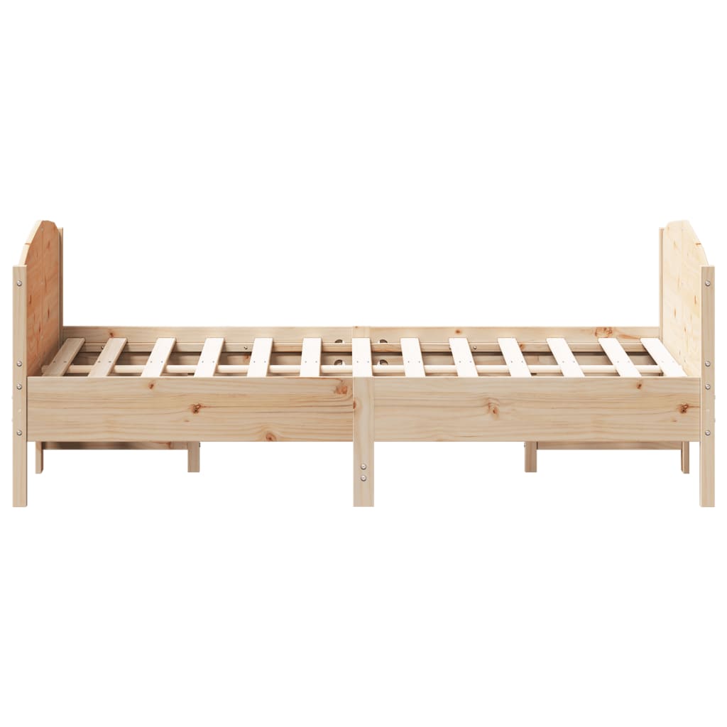 Okvir kreveta bez madraca 120 x 190 cm od masivne borovine