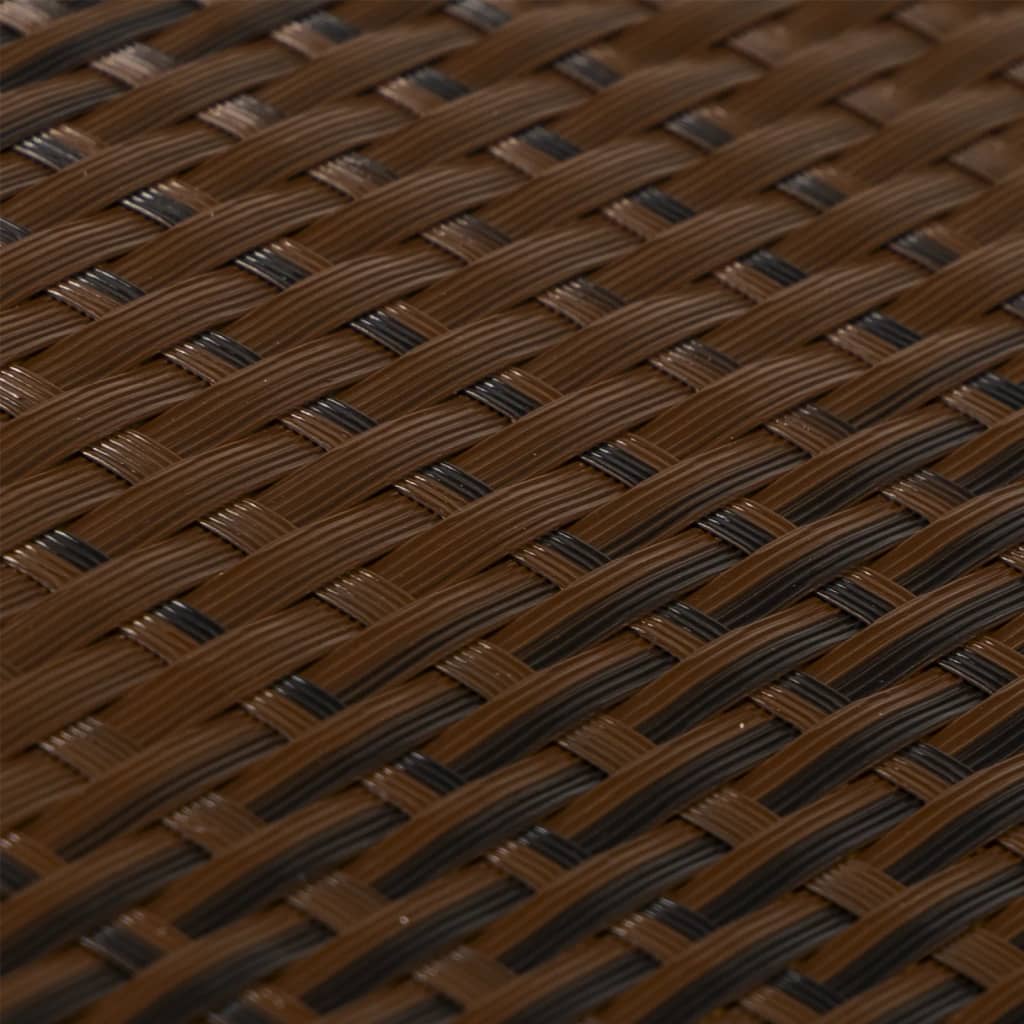 Balkonski zaslon smeđi i crni 300 x 90 cm od poliratana