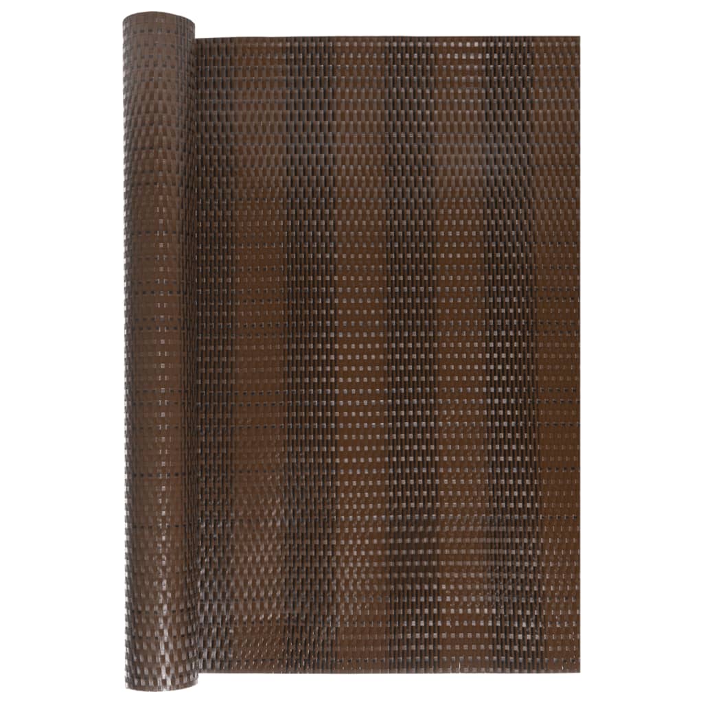 Balkonski zaslon smeđi i crni 1000 x 90 cm od poliratana