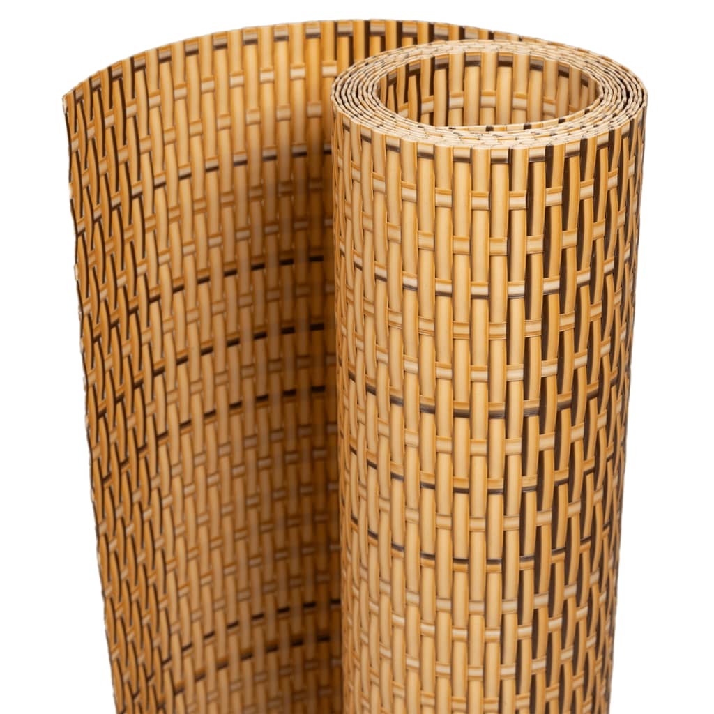 Balkonski zaslon svijetlosmeđi 1000 x 80 cm od poliratana