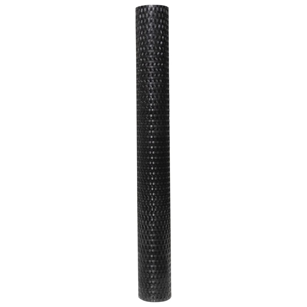 Balkonski zaslon crni 300 x 100 cm od poliratana