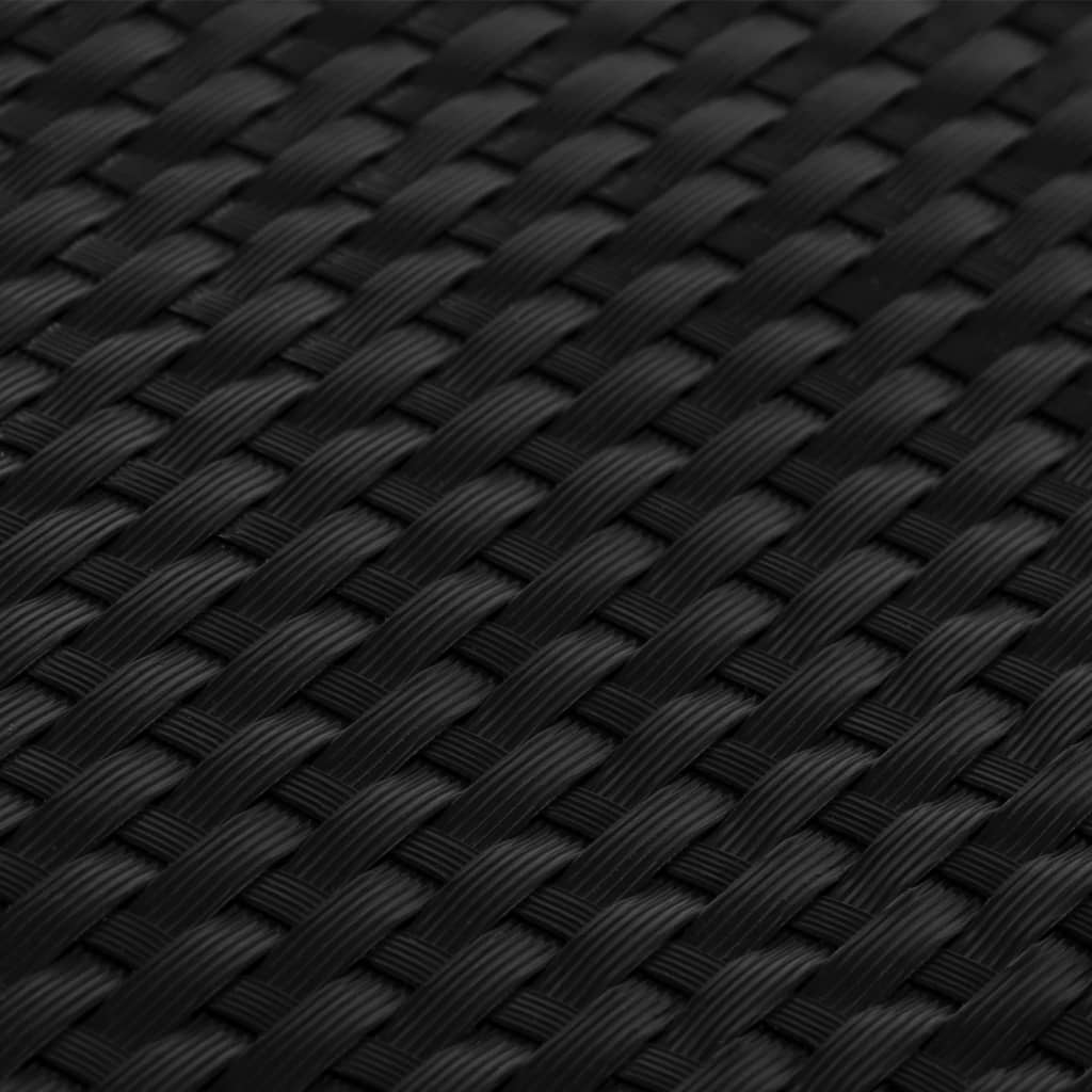 Balkonski zaslon crni 300 x 100 cm od poliratana