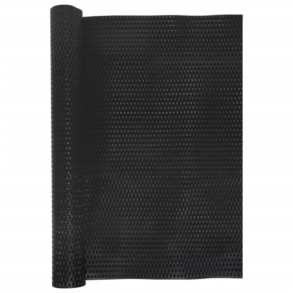 Balkonski zaslon crni 500 x 90 cm od poliratana