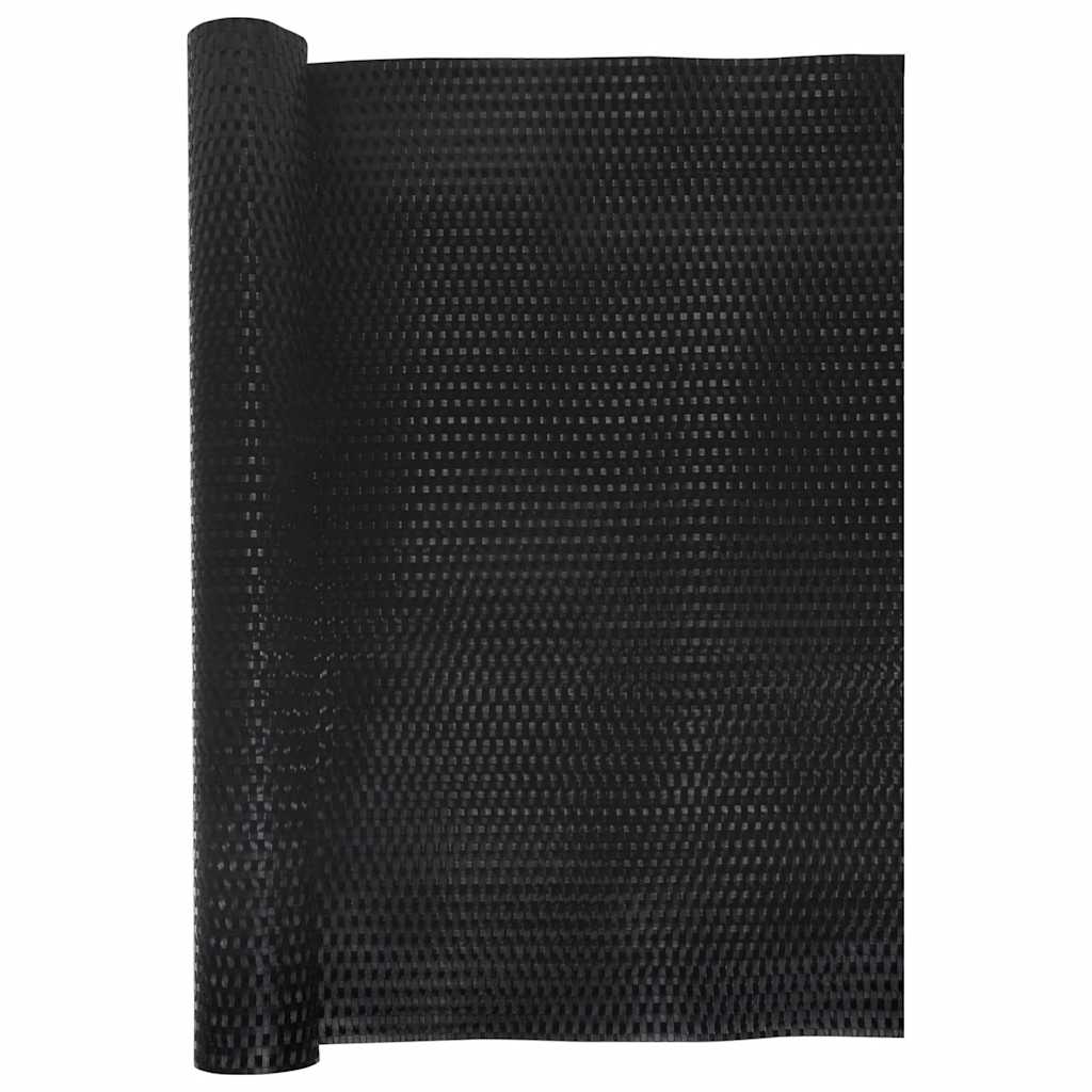 Balkonski zaslon crni 500 x 100 cm od poliratana
