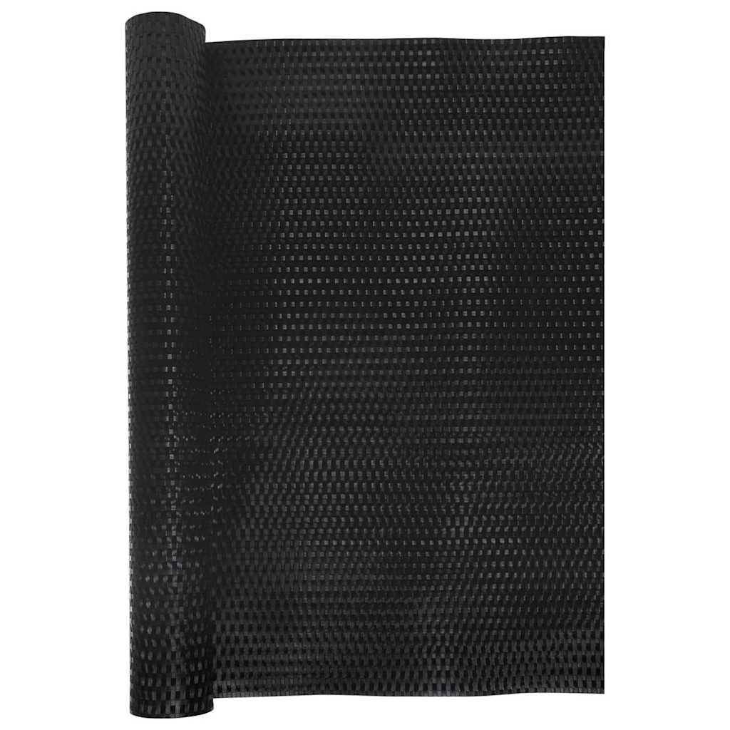 Balkonski zaslon crni 1000 x 100 cm od poliratana