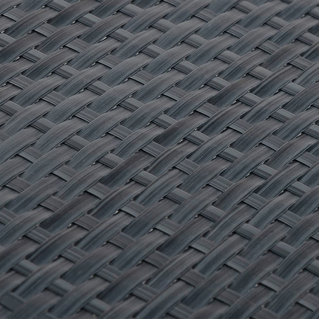 Balkonski zasloni 5 kom antracit 255 x 19 cm od poliratana