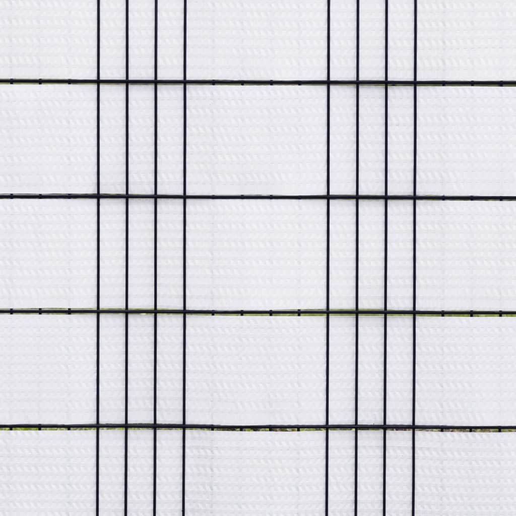 Balkonski zasloni 10 kom bijeli 255 x 19 cm od poliratana