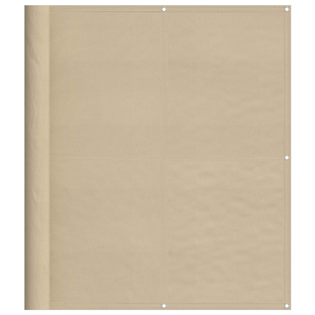 Balkonski zaslon bež 120x800 cm 100 % poliester Oxford