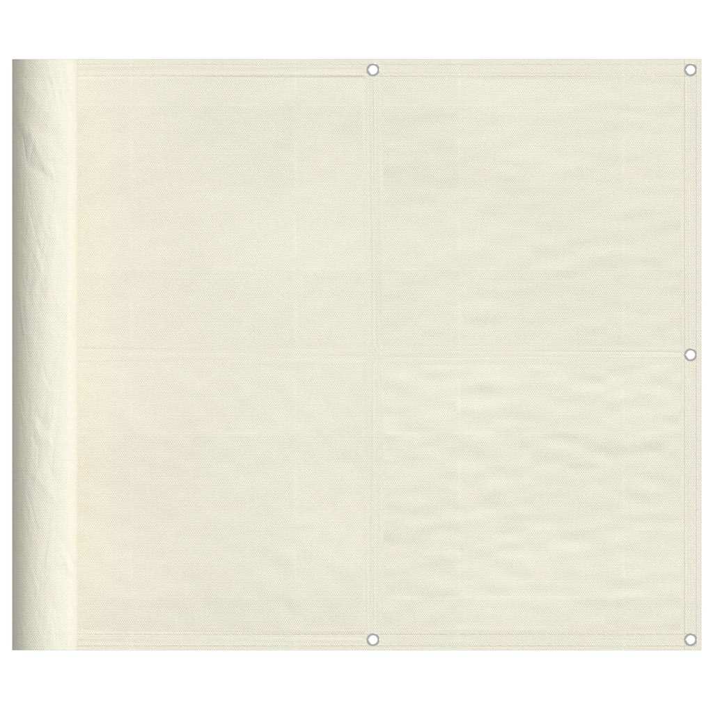 Balkonski zaslon krem 90x1000 cm 100 % poliester Oxford