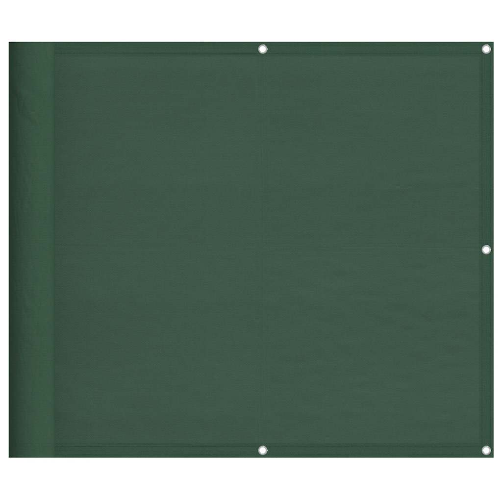 Balkonski zaslon tamnozeleni 90x700 cm 100 % poliester Oxford