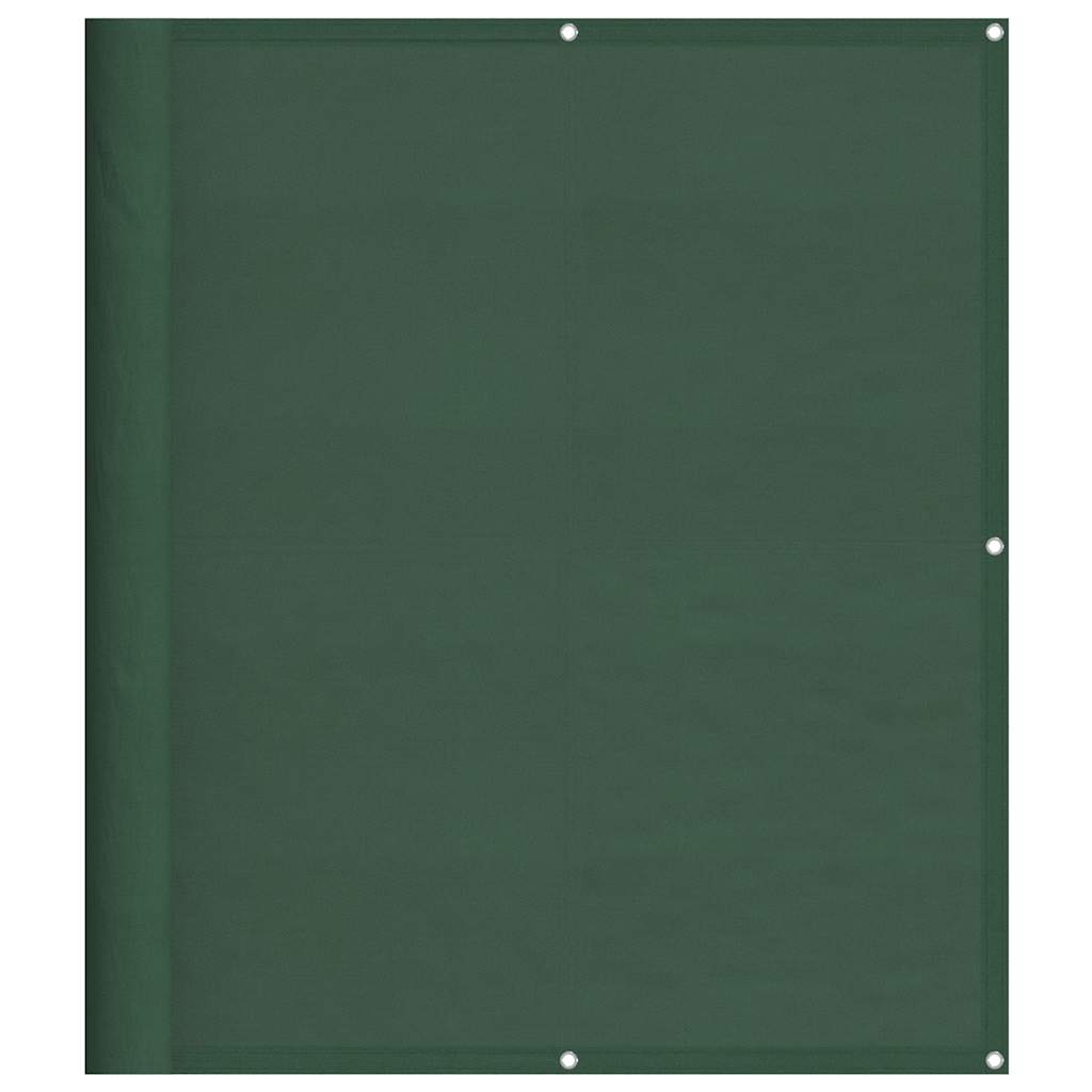 Balkonski zaslon tamnozeleni 120x800 cm 100 % poliester Oxford
